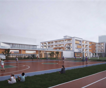 Modern School Building-ID:205518963