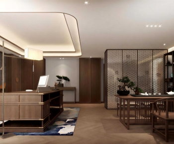 New Chinese Style Manager's Office-ID:234756954