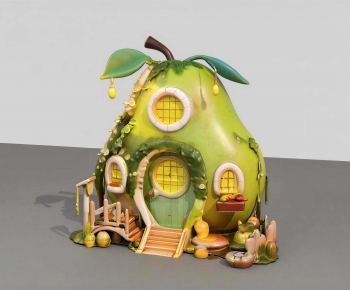 Modern Cartoon House-ID:312735088