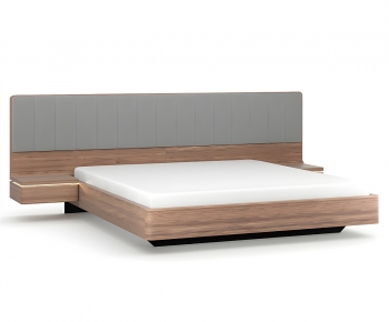 Modern Double Bed-ID:380346061