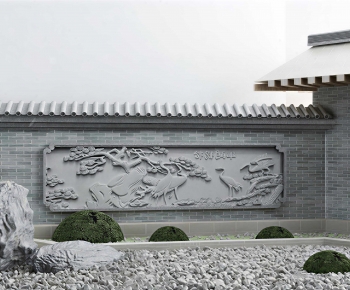 Chinese Style Landscape Wall-ID:123523008