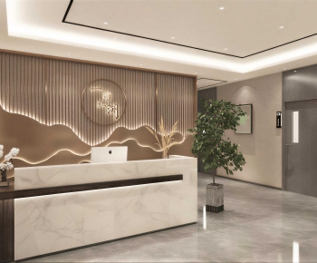 New Chinese Style Lobby Hall-ID:437049977