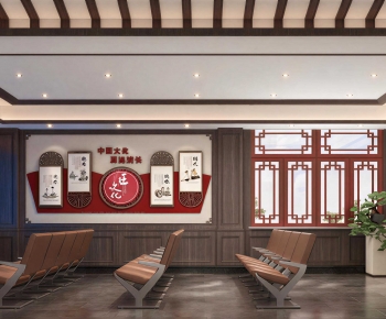 New Chinese Style Hospital Hall-ID:809125908