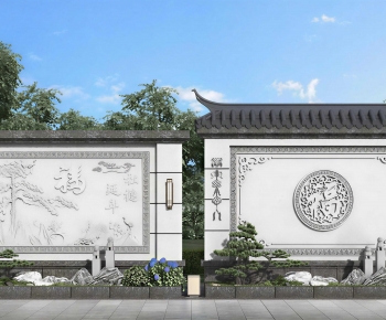 New Chinese Style Landscape Wall-ID:624936108