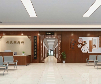 New Chinese Style Hospital Hall-ID:256612065