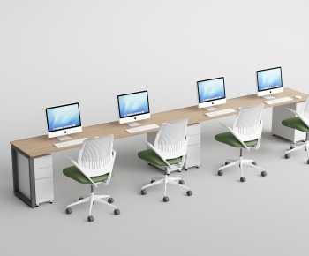 Modern Office Desk And Chair-ID:663222077