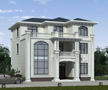 Simple European Style Detached Villa-ID:524647002