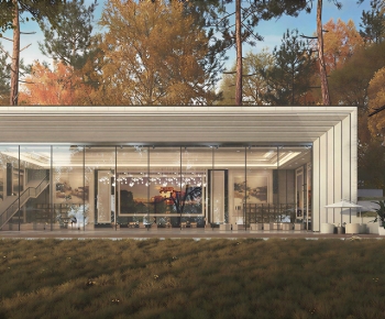Modern Appearance Of Commercial Building-ID:567710447