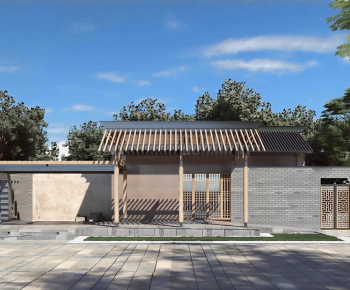 New Chinese Style Public Building-ID:564940934