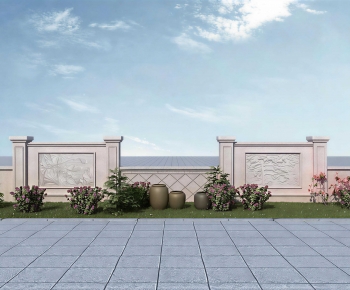 New Chinese Style Landscape Wall-ID:495737087