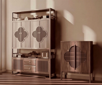 New Chinese Style Side Cabinet-ID:249766116