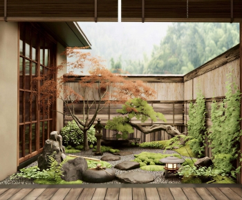 Japanese Style Courtyard/landscape-ID:714529994