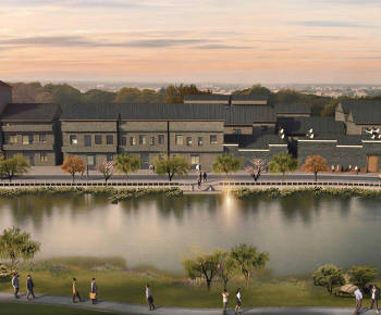Chinese Style Architectural Bird's-eye View Planning-ID:911180979
