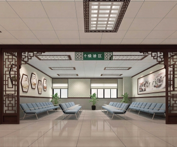 New Chinese Style Hospital Hall-ID:928298002
