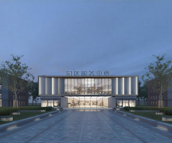 Modern Appearance Of Commercial Building-ID:999851944