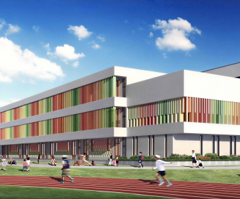Modern School Building-ID:206317903
