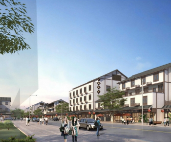 New Chinese Style Commercial Street-ID:447506909