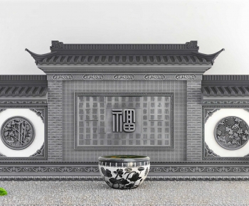 New Chinese Style Landscape Wall-ID:161406993