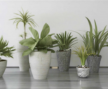 Modern Ground Green Plant Potted Plants-ID:318748956