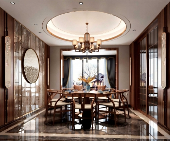 New Chinese Style Dining Room-ID:816694024