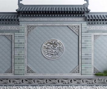 New Chinese Style Landscape Wall-ID:106649482