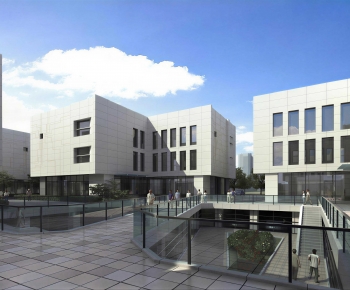Modern Appearance Of Commercial Building-ID:396631001