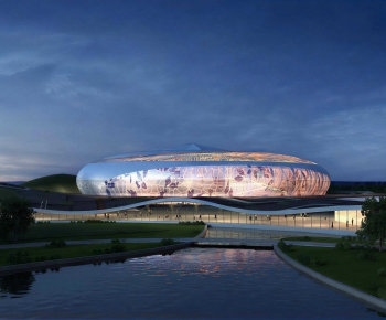 Modern Architecture Of Artistic Style-ID:990525017