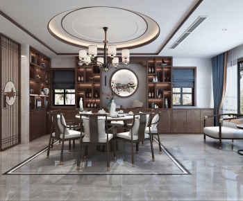 New Chinese Style Dining Room-ID:822081099