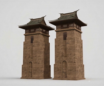 Chinese Style Ancient Architectural Buildings-ID:285908943