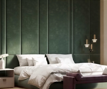 Modern Double Bed-ID:431227924