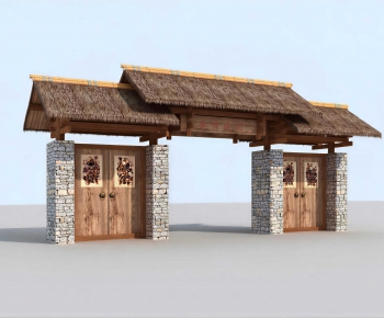 Chinese Style Gate-ID:157835019