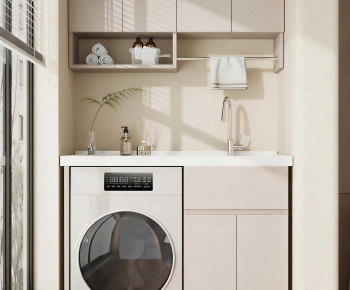 Modern Laundry Cabinet-ID:597544919