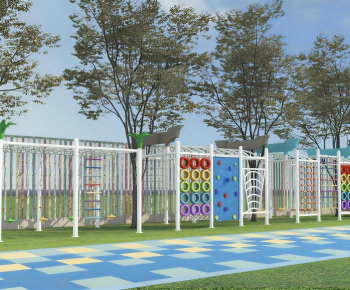 Modern Outdoor Space In Kindergarten-ID:316324005