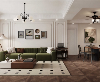 American Style A Living Room-ID:617397077