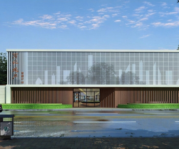 Modern Appearance Of Commercial Building-ID:678623916