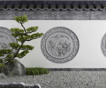 New Chinese Style Landscape Wall-ID:410856017