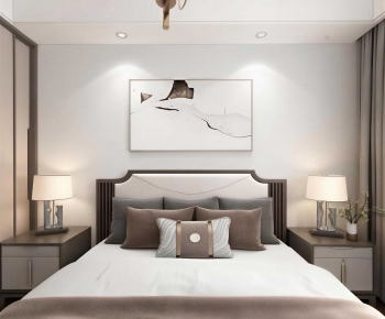 New Chinese Style Bedroom-ID:750996117