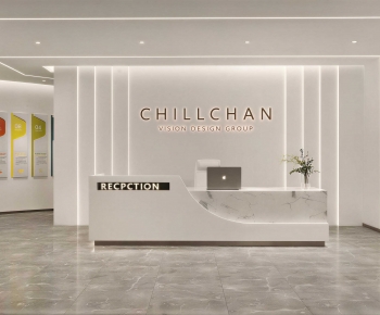 Modern Office Reception Desk-ID:953990948