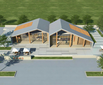New Chinese Style Appearance Of Commercial Building-ID:637172942