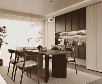 New Chinese Style Dining Room-ID:307465084