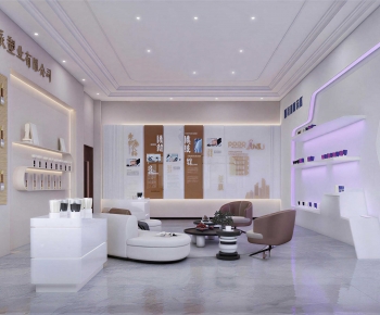 Modern Office Reception Desk-ID:134824041