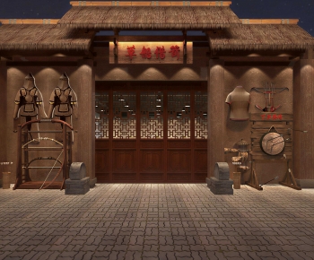 Retro Style Facade Element-ID:748847017
