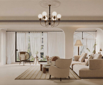 French Style A Living Room-ID:557147985