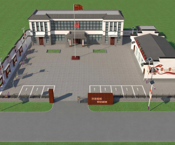 New Chinese Style Park Landscape-ID:783977996