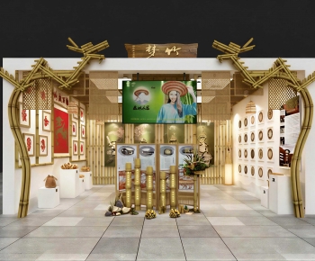 New Chinese Style Exhibition Hall-ID:740560055