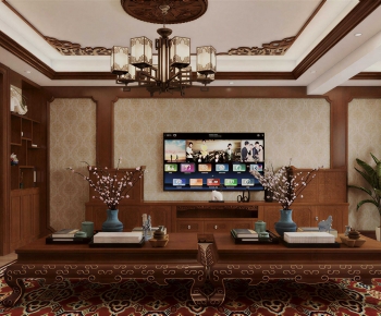 Chinese Style A Living Room-ID:431749826