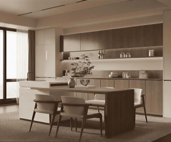 Wabi-sabi Style Dining Room-ID:494931949