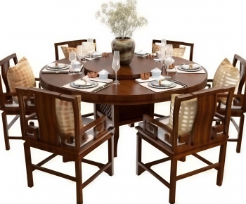 New Chinese Style Dining Table And Chairs-ID:650156026
