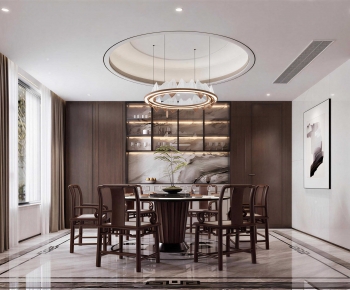 New Chinese Style Dining Room-ID:972737079