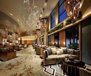 New Chinese Style Lobby Hall-ID:732062107